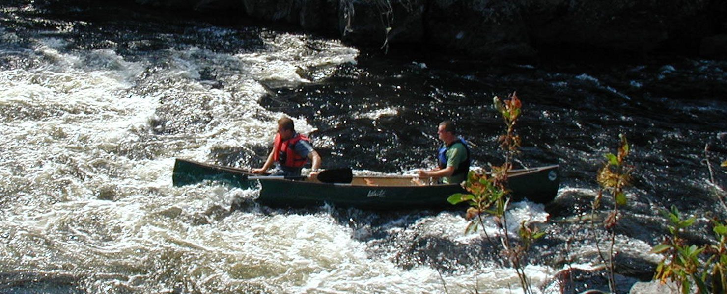 White water canoeing in Maine